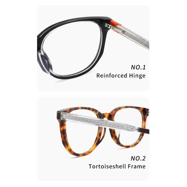 Ретро Очкиes Unisex вокруг ацетата стекел объектива AC рецепта не