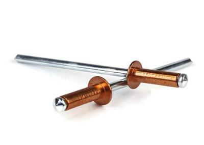 Copper Cap Metal Rivet Core Break Pull Mandrel Pop Blind Rivets High Strength