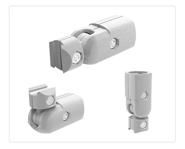 DYJ28-A07B Supplier Aluminum Tube Connector External Type 90 ° External Joint Lean Tube Connector Fastener