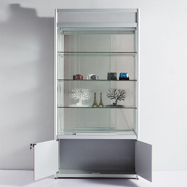 Goods Showcase Glass Cabinet Supermarket Wall Glass Display Case