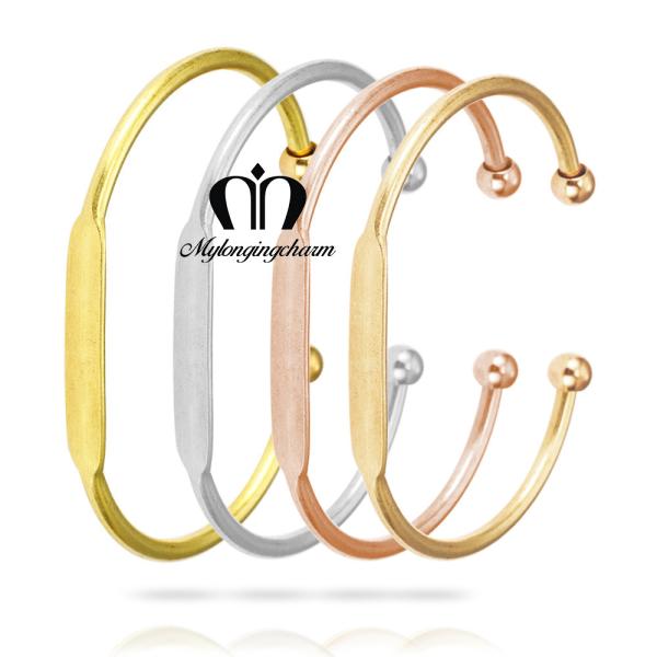 55MM Adjustable Cuff Womens Engraved Bracelets