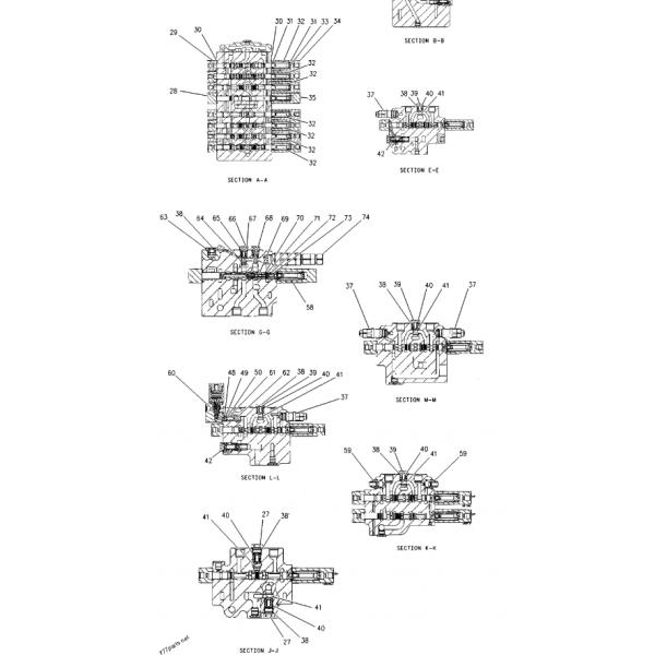 Клапан основного управляющего воздействия экскаватора E308 на модулирующая лампа 1907717 экскаватора