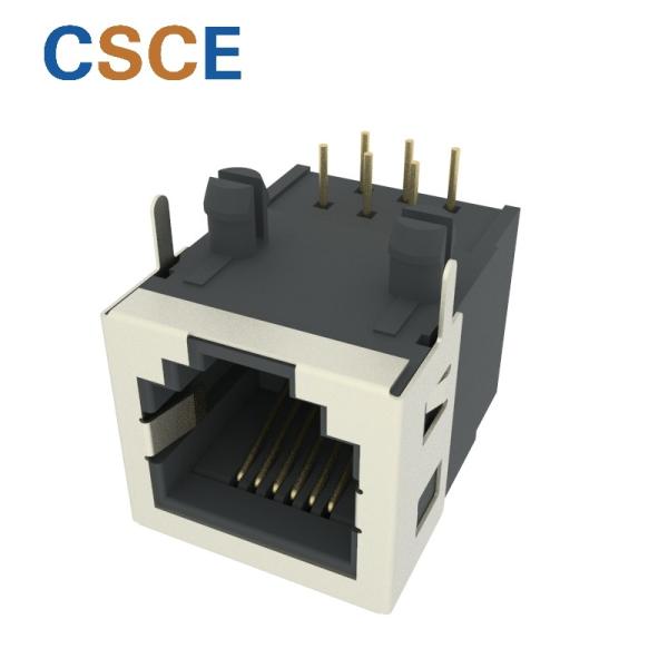Single Port Phone Jack RJ11 , RJ11 6P6C Connector Half Shielded Rated Current 1.5A