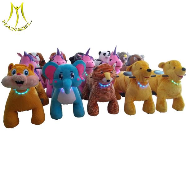 Hansel coin operated animals battery cars plush horse stuffed animal toy
