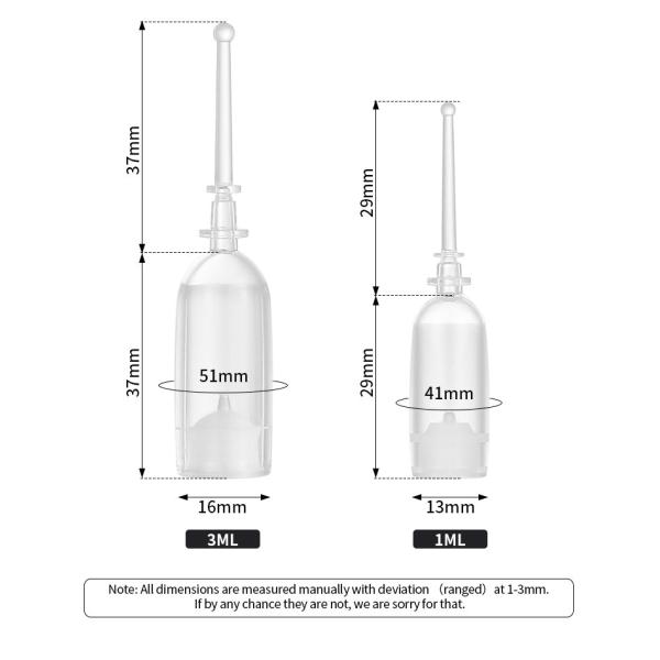 Прозрачные пробирки сыворотки 2 Ml, безвоздушная косметическая сыворотка разливают печатание по бутылкам экрана