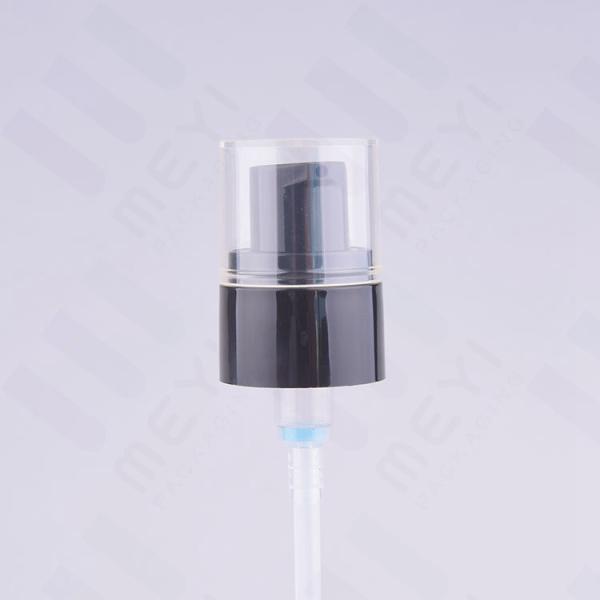 Black Plastic Screw Cap 18/410 Makeup Foundation Pump With AS Dustcap