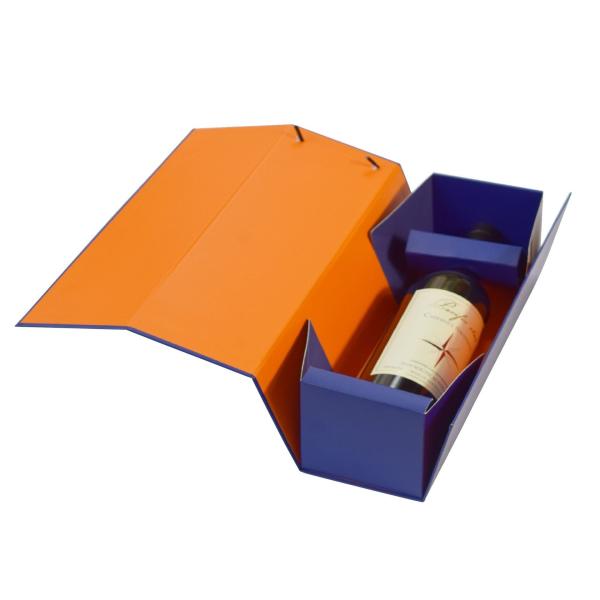 Folding Red Wine Box Customized Boutique Red Wine Packaging Box Single Pack Red Wine Gift Box Customization