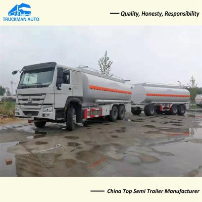 Reboque do tanque do fuel-óleo da barra de uma tração de 25000 litros para o transporte líquido químico