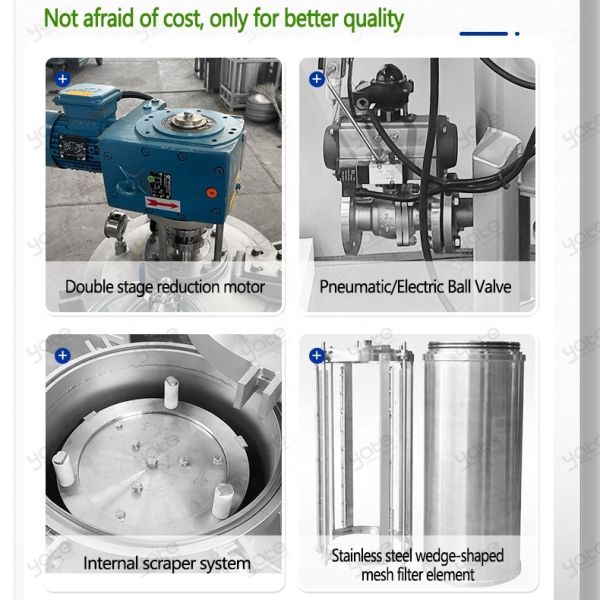 Sesame Oil Peanut Oil Industrial Filtration High Viscosity Automatic External Scraper Self Cleaning Filter Housing Machine