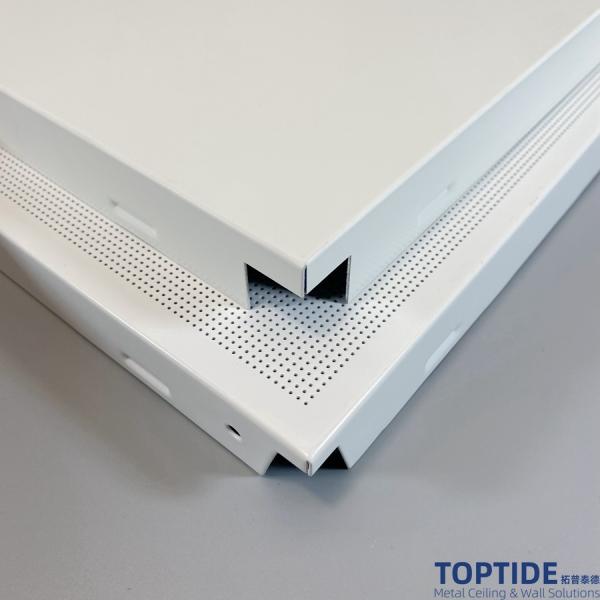 Perforated Metal Building Materials Acoustic Aluminium / Aluminum Suspended Wall Ceiling Panel