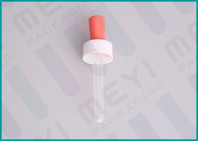 White Ribbed Graduated Plastic Pipette Droppers 22/400 With Red Bulb