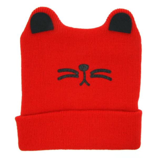 Шляпы младенца уха кота девушек мальчиков прекрасные, шерстяной Книт пряжи держат материал теплых шляп мягкий