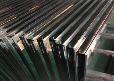 Safety Clear Tempered Glass , Flat / Curved Tempered Glass For Office Door