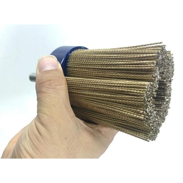 Floor Grinding Machine 70mm Diameter Knotted Brass Wire Disc Brush
