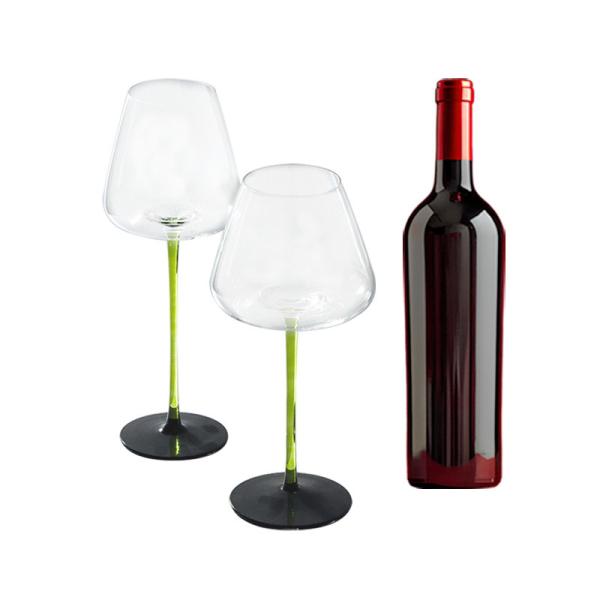 Custom Logo 4-Pack 12oz Lead-Free Crystal Clear Wine Glasses - Durable & Stylish for Any Occasion