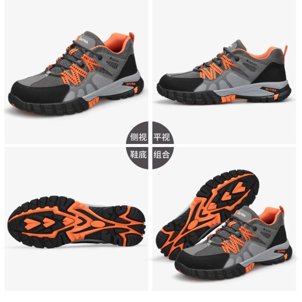 Steel Toe Work Safety Shoes Breathable Anti-Puncture Anti-Smash Durable Protective Summer Work Shoes for Men