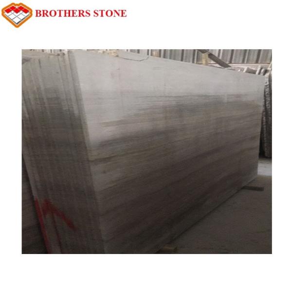 Athens White Wood Vein Marble , Big Marble Slab Stone Eco - Friendly