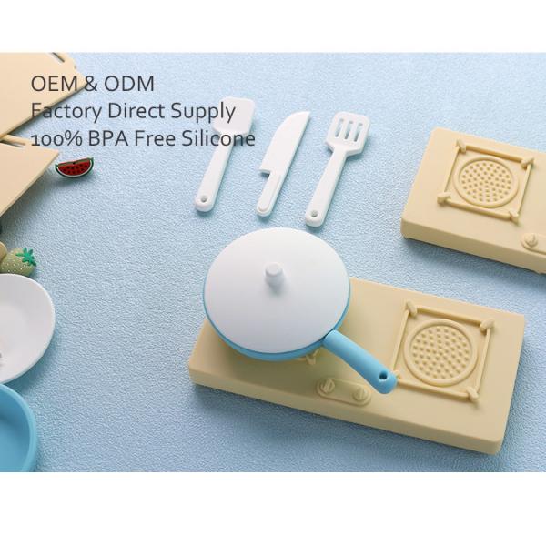 Factory New Arrival Pretend Play Set Kitchen Toys Montessori Education Silica Gel Kitchen Silicone Toy