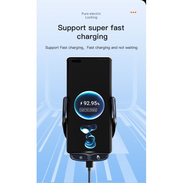 Magnetic Wireless Car Charger Mount 360° Rotation Car Phone Holder