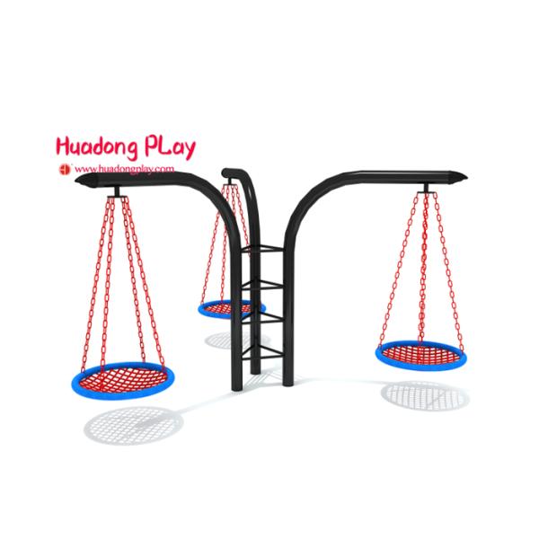 Innovative Design Playground Equipment Swings 1.5 M³ Galvanized Material