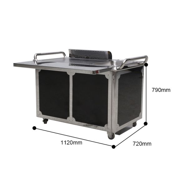 Commercial Restaurant Equipment Gas/induction Electric Griddles Grill Mobile Teppanyaki Table