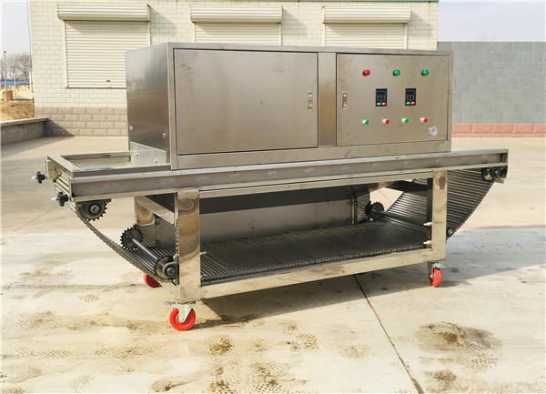 chain type garlic peeling machine, big capacity garlic peeler