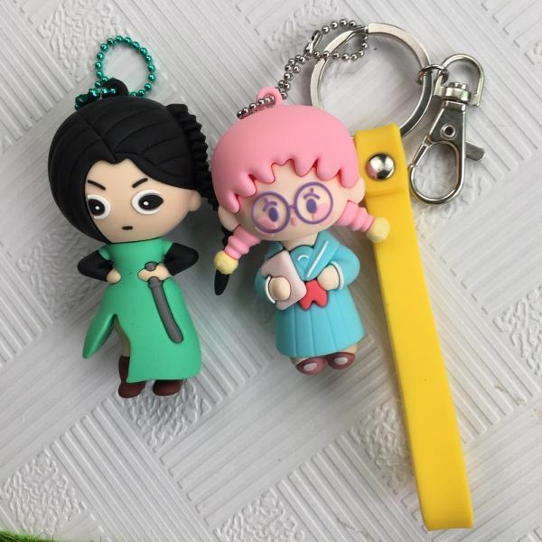 Multipurpose PVC Anime Figures 3d Anime Keychains Customized Size