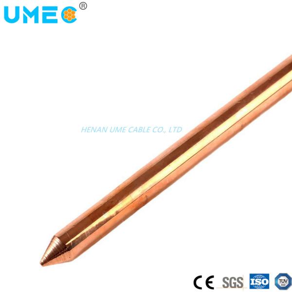 CE and ISO Listed 5/8 prime prime Copper Clad Steel Electrical Grounding Earthing Rod
