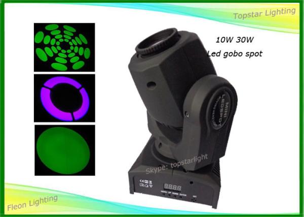 IP20 DMX512 1*10W/30W/60W RGBW 4 in 1 Led GOBO Moving Head Light