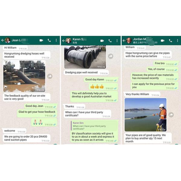 Tubos de descarga de dragagem Tubos industriais resistentes à abrasão Tubos de pressão Tubos para dragagem fluvial