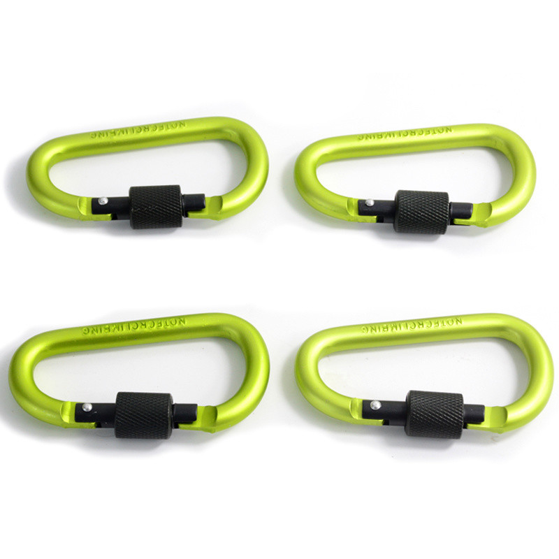 8cm Aluminum Spring Snap Hook Carabiner D Shape Clip for Package Gross Weight 0.025kg