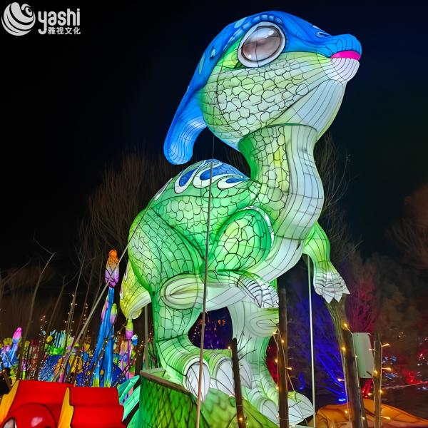 Wholesale Zigong Lantern Factory Dinosaur Sculpture Lanterns LED Outdoor Lighting