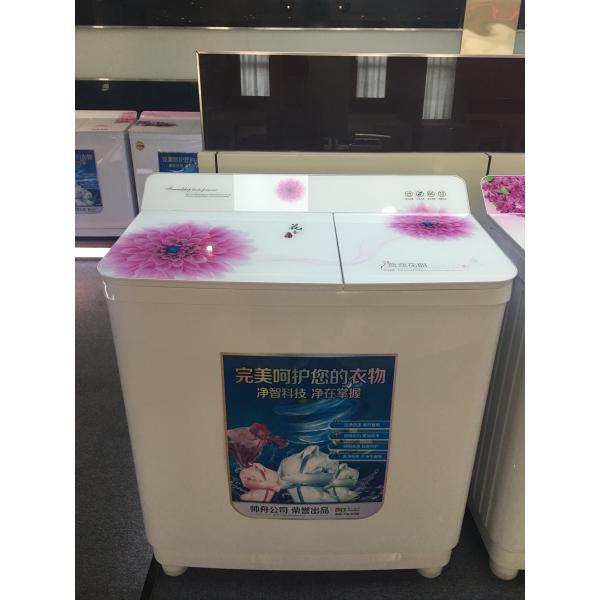 Aluminum / Copper Motor 12kg Domestic Washing Machine Home New Model With Glass Lid