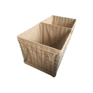 Mil 1 1.37*1.06*10m 3''*3'' Military Sand Wall Hesco Barrier For Bation Q235 Steel Wire