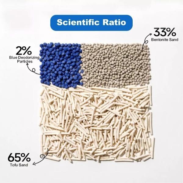 100% Natural Sand Cat Litter Strong Clumping Mixed Cat Litter Odor Control Dust Free