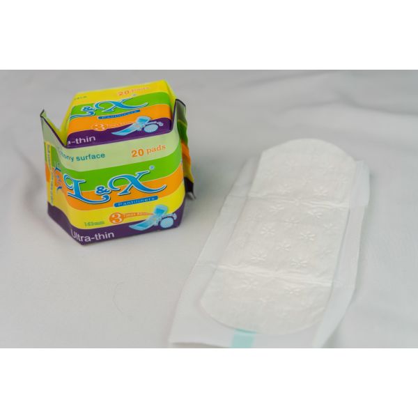 High Absorbency Cotton Pantiliners with Adhesive and Hypoallergenic