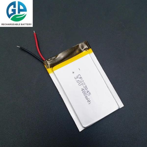 Сертификация KC / CB Литий-ионный полимерный аккумулятор 223045 480mah 3v