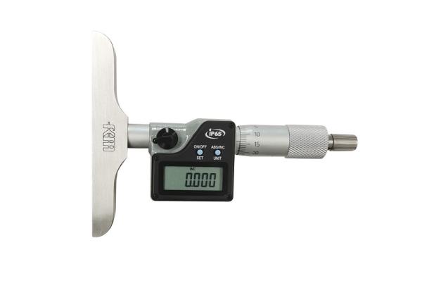 Digital Depth Micrometer 0-300mm with Interchangeable Rods for Wide Measurement