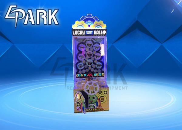 Coin Operated Lucky Lottery Ball Machine / Lottery Ticket Game Machine
