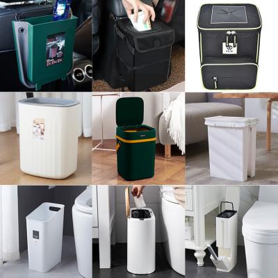 Verreal Plastic Wastebasket 12Ltr Kitchen Hanging Trash Can