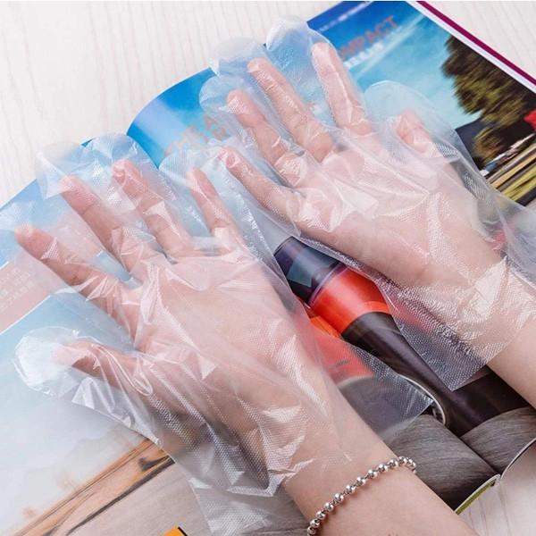 Disposable Clear Plastic Gloves / Food Grade Kitchen Disposable Gloves
