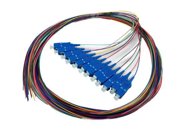 Simplex 9/125 um Fiber Optic Pigtail with SC Connector , 1.5M Fiber Cable