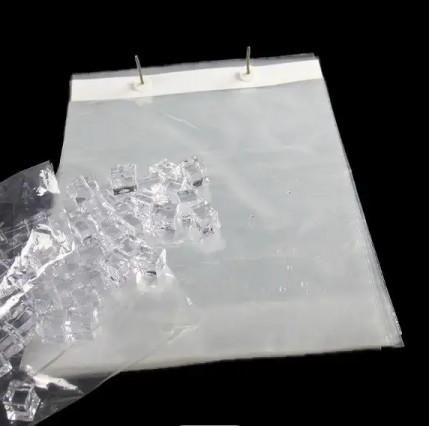 LDPE Plastic Ice Bags Transparent Waterproof Ice Cube Packaging