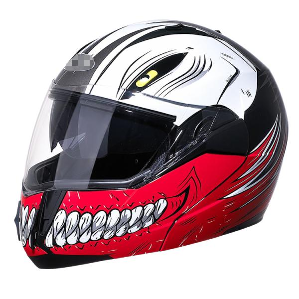 Custom Flip Up Full Face Motorcycle Helmet DOT Approved for Replace/Repair Replacement