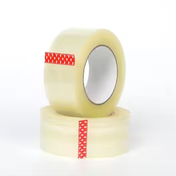 48mm Width Single Sided Silicone Adhesive BOPP Clear Packing Tape Waterproof Sealing Packaging Tape for Bag Use