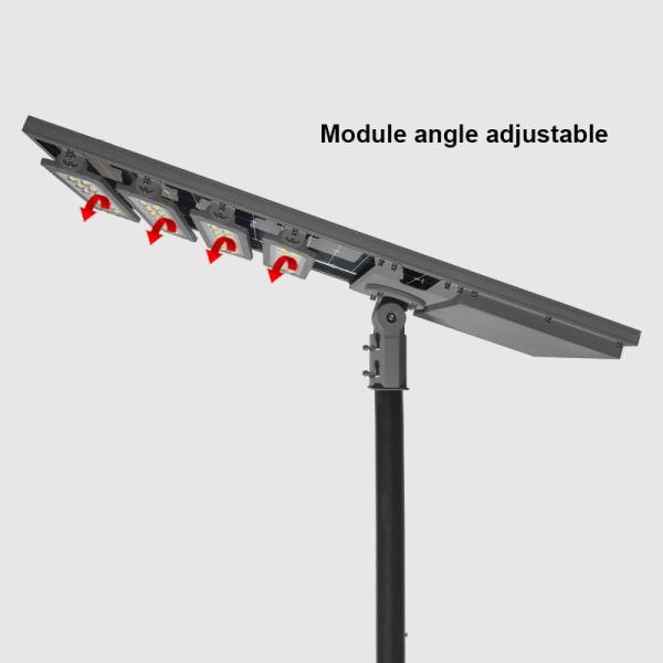 High Efficiency Integrated Solar Street Light 7070SMD 80W 90W With Motion Sensor IP65 Outdoor Lighting System