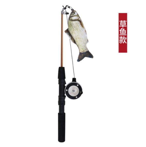 Floppy Moving Fish Cat Toy Non Slip Washable 44x16x3CM