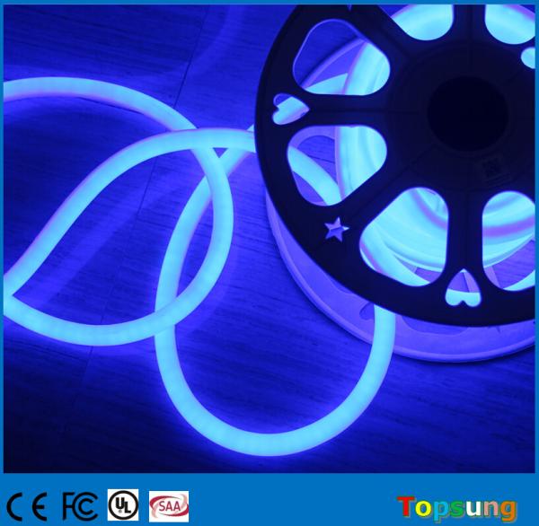 16mm 360 degree round led neon tube blue flexible decoration lights 24V