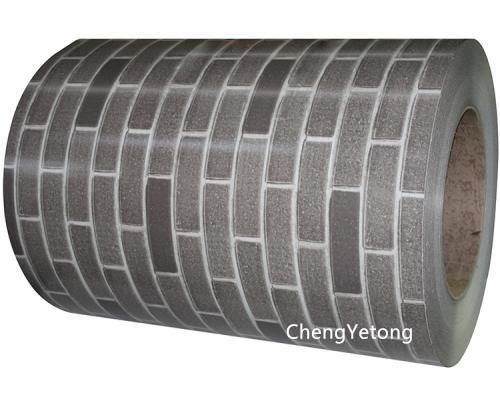 PVDF Coating Brick Grain PPGL Steel Coil High Weatherability For House Wall Decoration