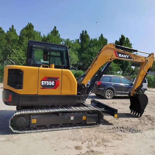 36KW SANY SY55 Mini Excavator 5.78TON Crawler Digger with Advanced Technology